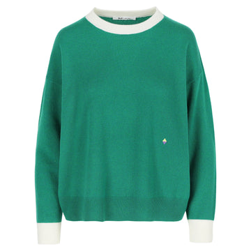 Annie Cashmere Crewneck Emerald
